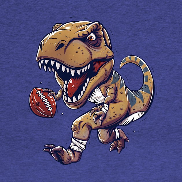 T-Rex Touchdown Football by Wintrly